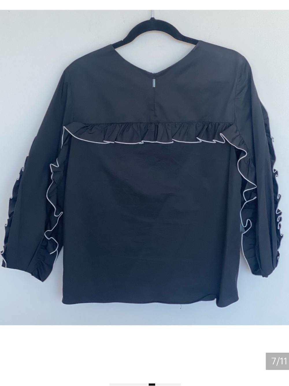 Tibi Spectator Ruffle Blouse Size 6 - Picture 8 of 11